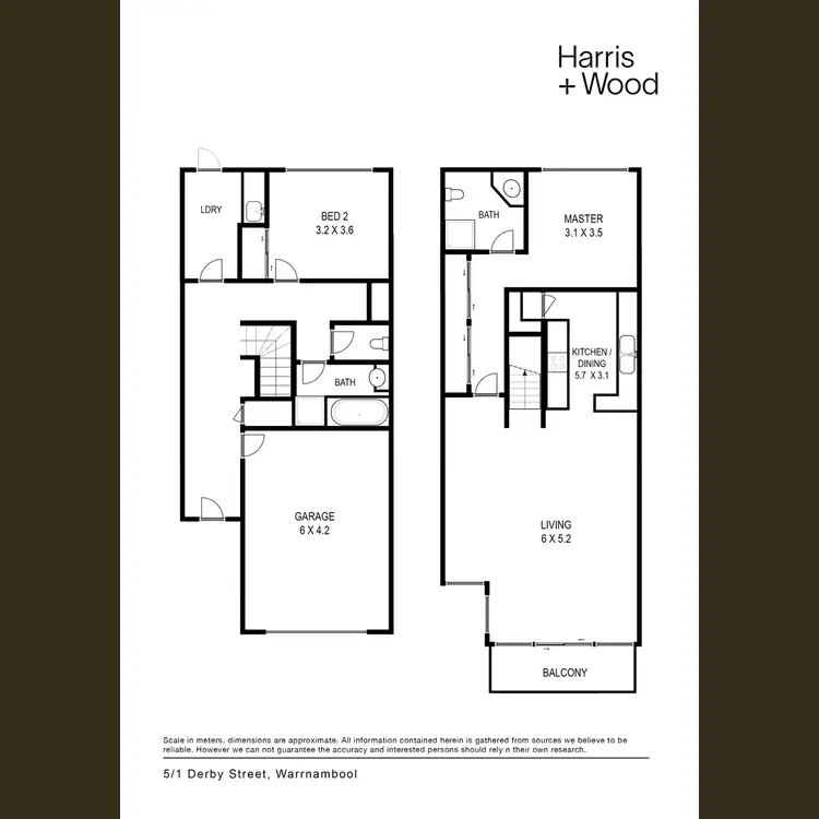 Floorplan of Homely townhouse listing, 5/1 Derby Street, Warrnambool VIC 3280