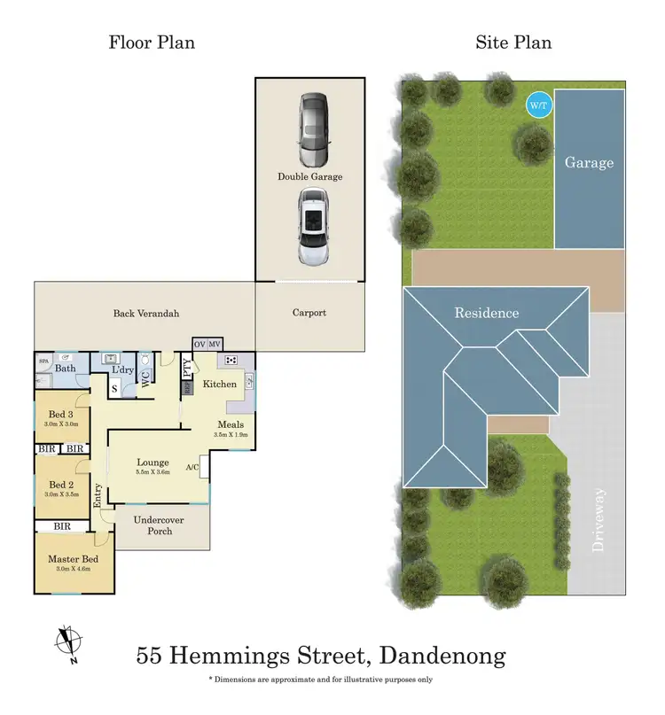 Floorplan of Homely house listing, 55 Hemmings Street, Dandenong VIC 3175