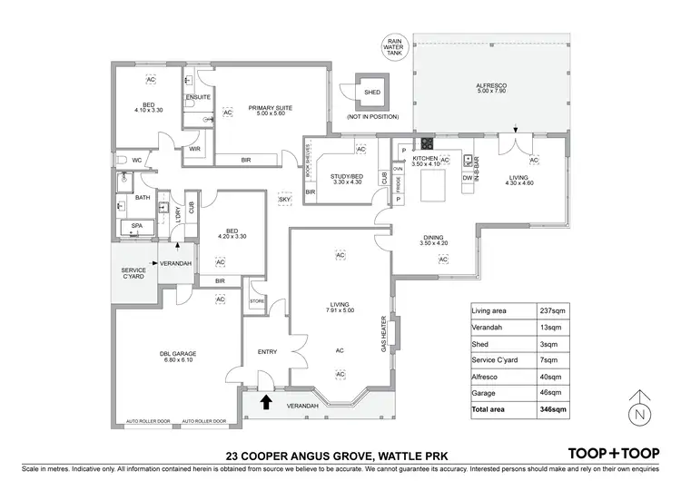 Floorplan of Homely house listing, 23 Cooper Angus Grove, Wattle Park SA 5066