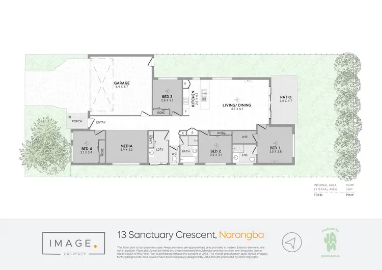 Floorplan of Homely house listing, 13 Sanctuary Crescent, Narangba QLD 4504