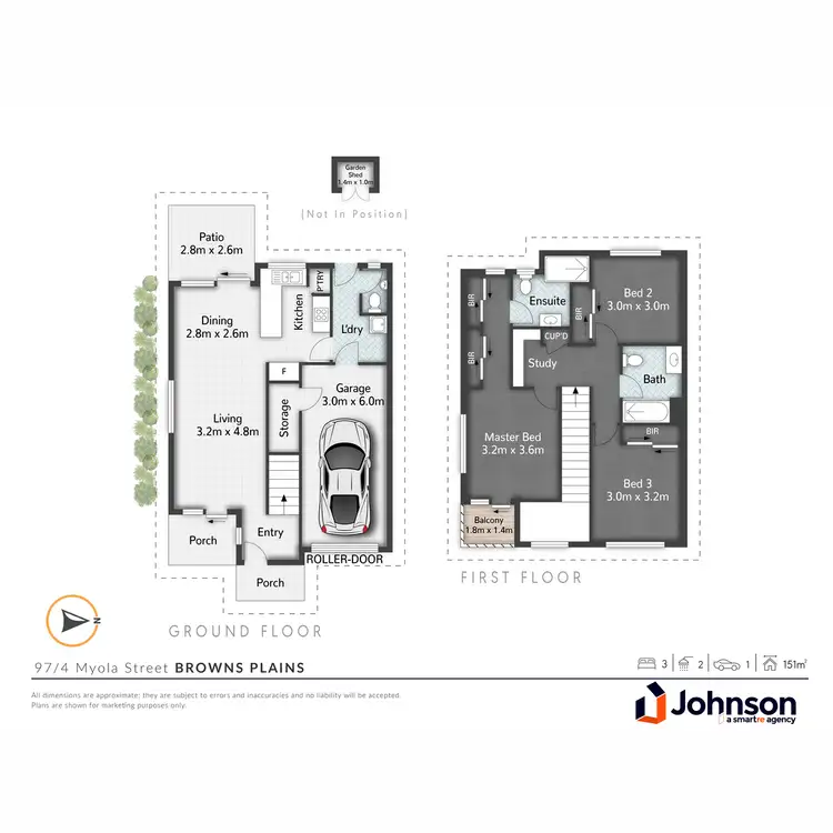 Floorplan of Homely townhouse listing, 97/4 Myola Street, Browns Plains QLD 4118