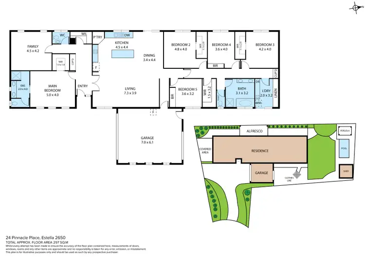 Floorplan of Homely house listing, 24 Pinnacle Place, Estella NSW 2650