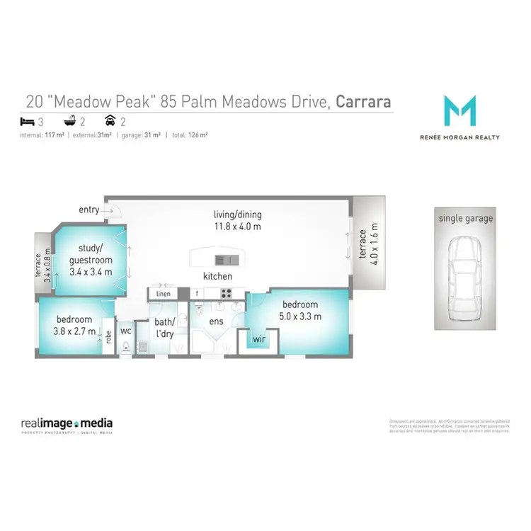 Floorplan of Homely unit listing, 20/85 Palm Meadows Drive, Carrara QLD 4211