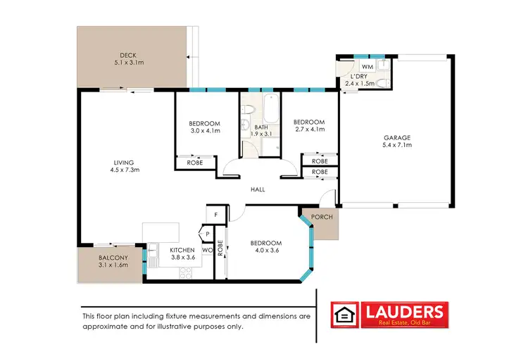 Floorplan of Homely unit listing, 3/72 Old Bar Road, Old Bar NSW 2430