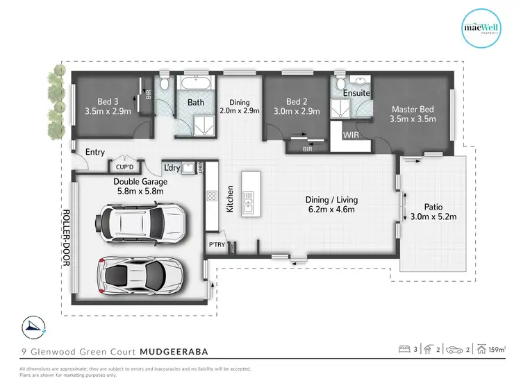 Floorplan of Homely house listing, 9 Glenwood Green Court, Mudgeeraba QLD 4213