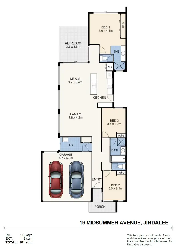 Floorplan of Homely house listing, 19 Midsummer Avenue, Jindalee WA 6036