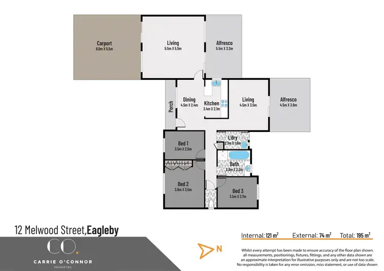 Floorplan of Homely house listing, 12 Melwood Street, Eagleby QLD 4207
