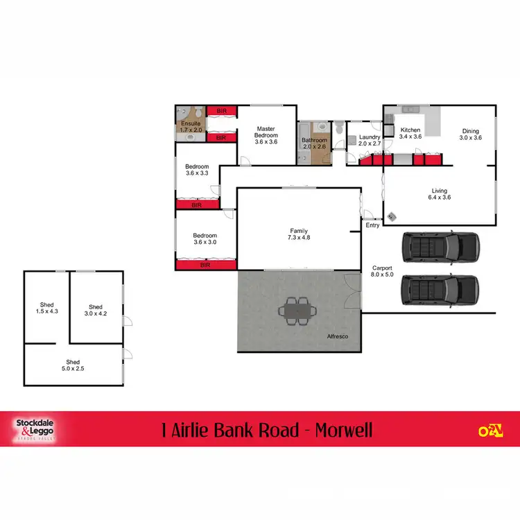 Floorplan of Homely house listing, 1 Airlie Bank Road, Morwell VIC 3840