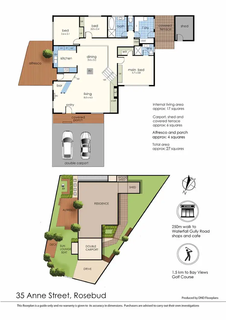 Floorplan of Homely house listing, 35 Anne Street, Rosebud VIC 3939