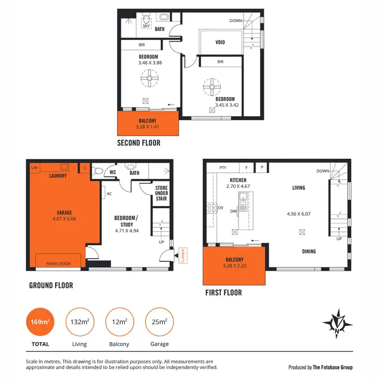 Floorplan of Homely townhouse listing, 47 Wiltshire Drive, Lightsview SA 5085