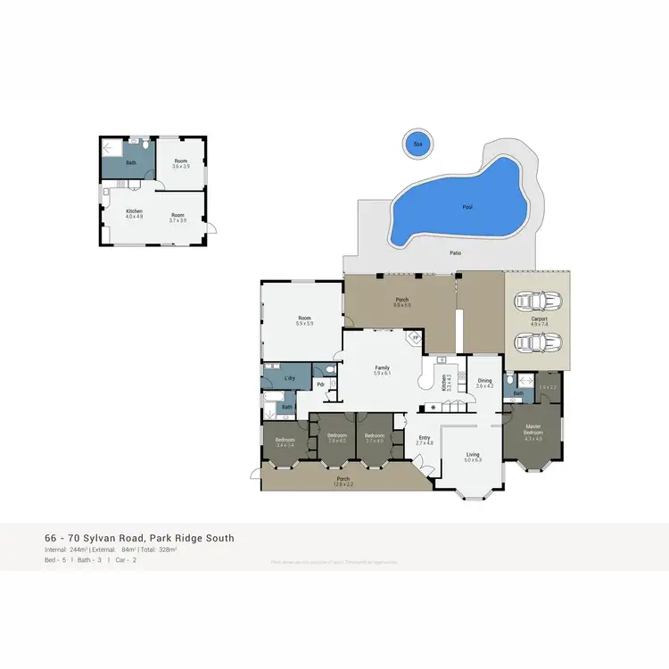 Floorplan of Homely rural property listing, 66 - 70 Sylvan Road, Park Ridge South QLD 4125