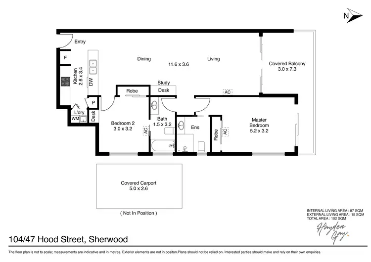 Floorplan of Homely apartment listing, 104/47 Hood Street, Sherwood QLD 4075