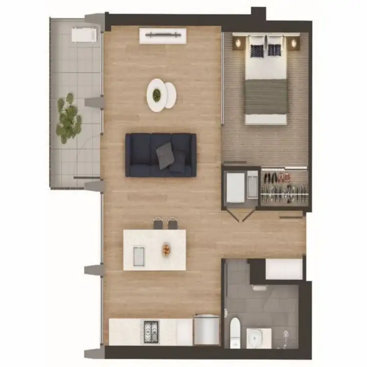 Floorplan of Homely apartment listing, 1015/477 Boundary Street, Spring Hill QLD 4000