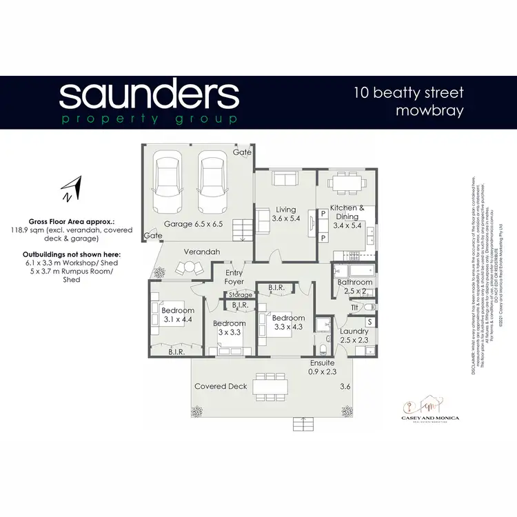 Floorplan of Homely house listing, 10 Beatty Street, Mowbray TAS 7248