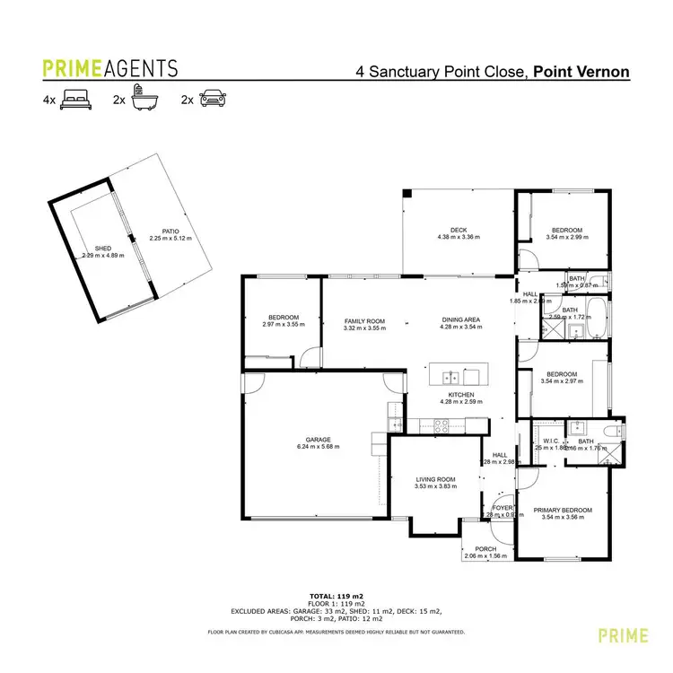 Floorplan of Homely house listing, 4 Sanctuary Point Close, Point Vernon QLD 4655