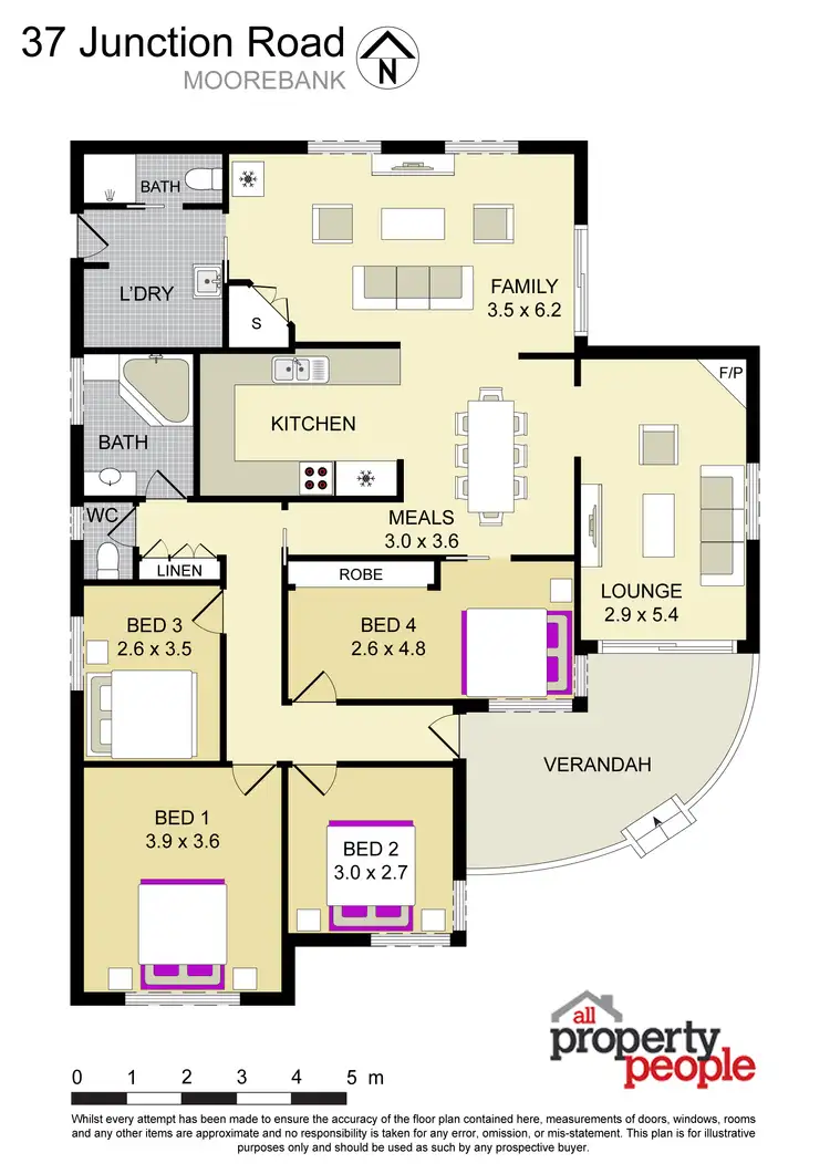 Floorplan of Homely house listing, 37 Junction Road, Moorebank NSW 2170