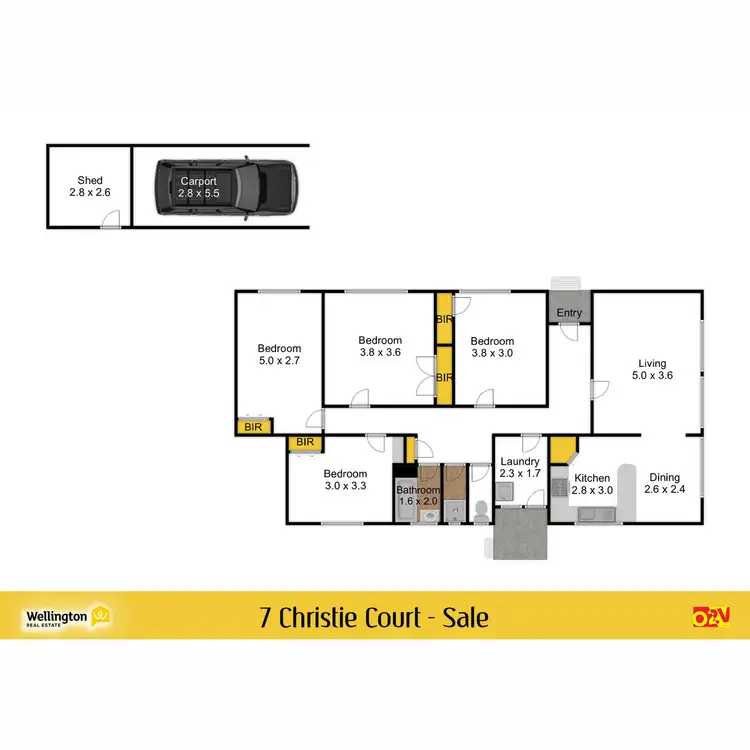 Floorplan of Homely house listing, 7 Christie Court, Sale VIC 3850