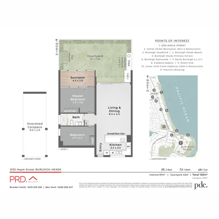 Floorplan of Homely unit listing, 3/32 Hayle Street, Burleigh Heads QLD 4220