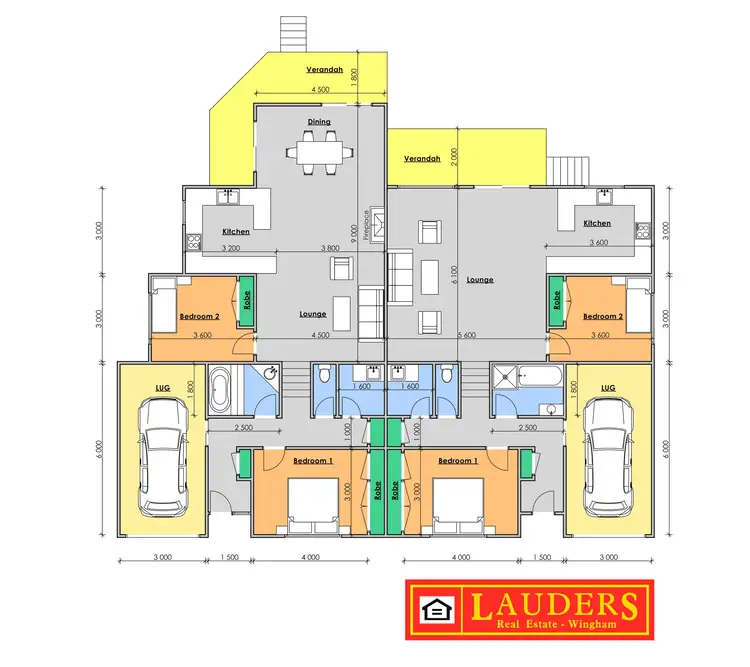Floorplan of Homely semi-detached listing, 90 Bungay Road, Wingham NSW 2429
