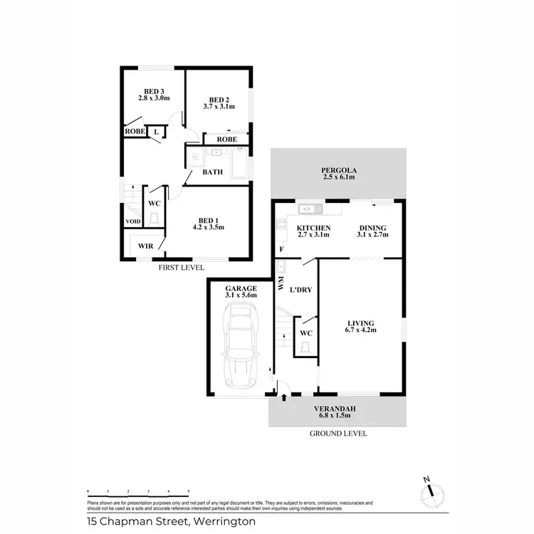 Floorplan of Homely townhouse listing, 2/15-19 Chapman Street, Werrington NSW 2747
