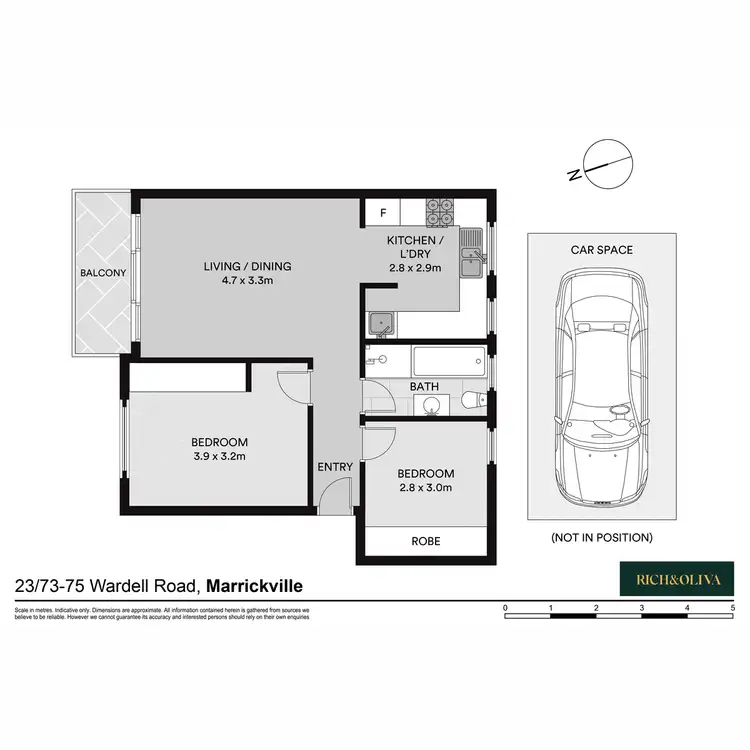 Floorplan of Homely apartment listing, 23/73-75 Wardell Road, Dulwich Hill NSW 2203