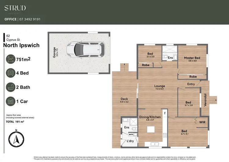 Floorplan of Homely house listing, 62 Cyprus Street, North Ipswich QLD 4305