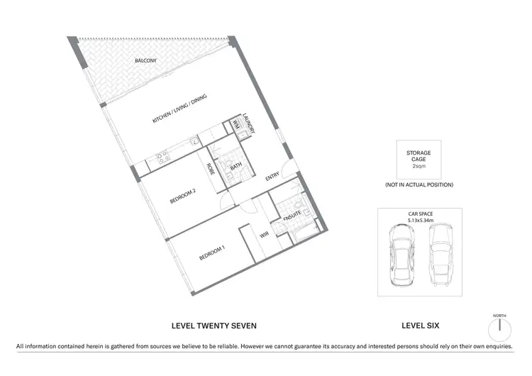 Floorplan of Homely apartment listing, 2701/18 Park Lane, Chippendale NSW 2008