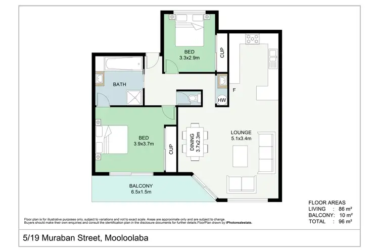 Floorplan of Homely apartment listing, 5/19 Muraban Street, Mooloolaba QLD 4557