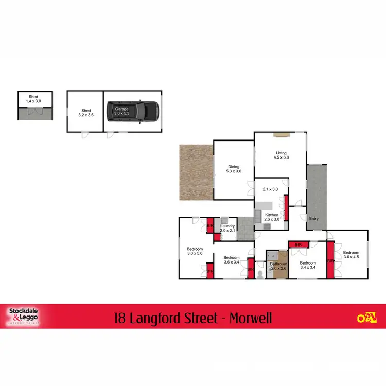Floorplan of Homely house listing, 18 Langford Street, Morwell VIC 3840