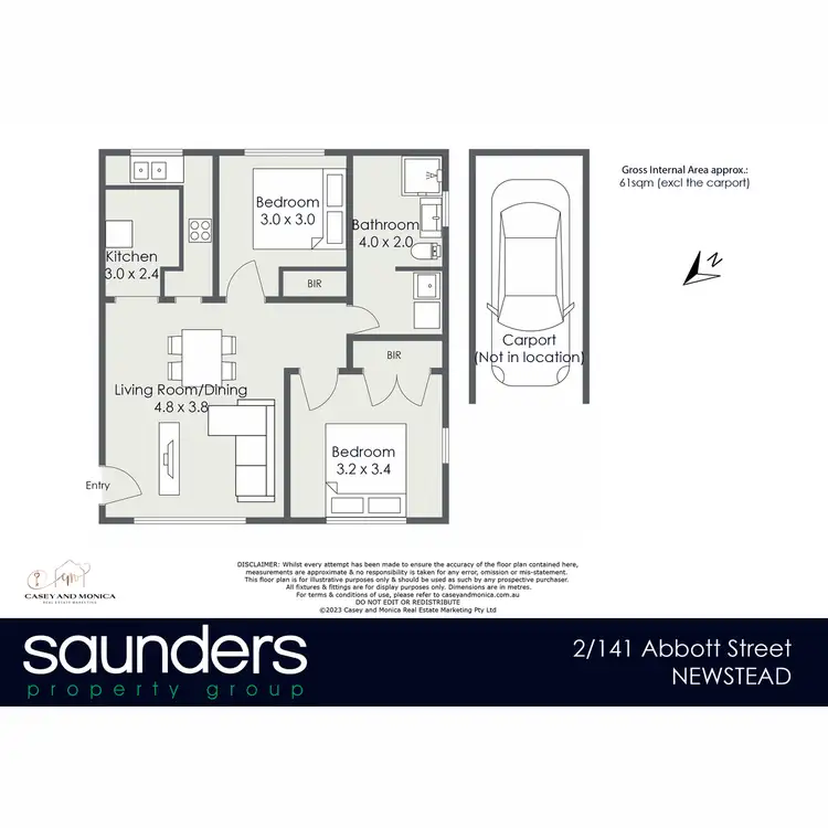 Floorplan of Homely unit listing, 2/141 Abbott Street, Newstead TAS 7250