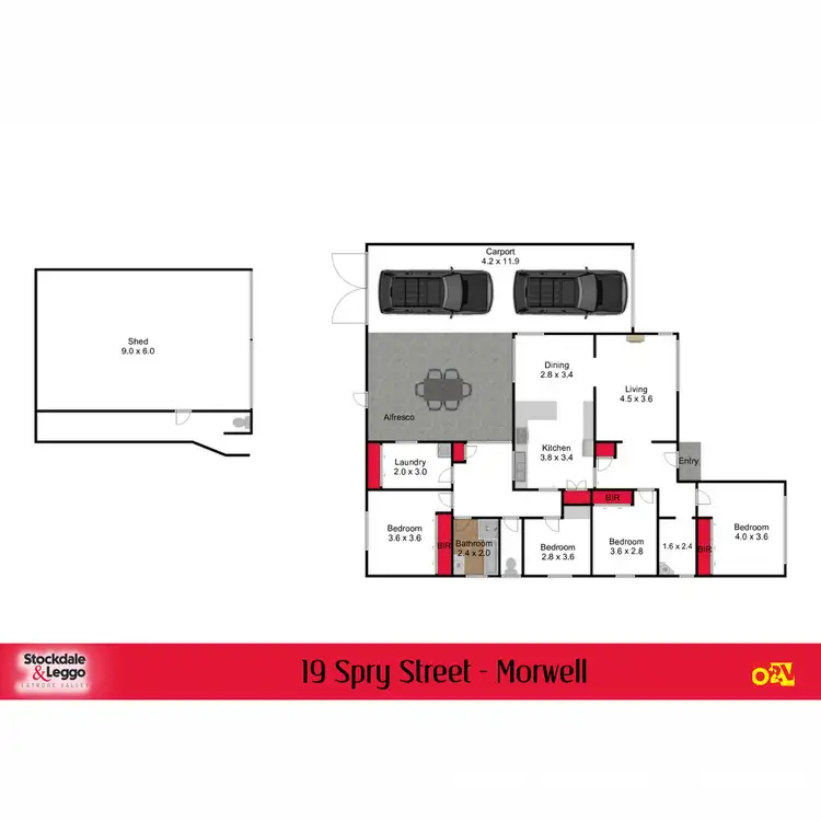 Floorplan of Homely house listing, 19 Spry Street, Morwell VIC 3840