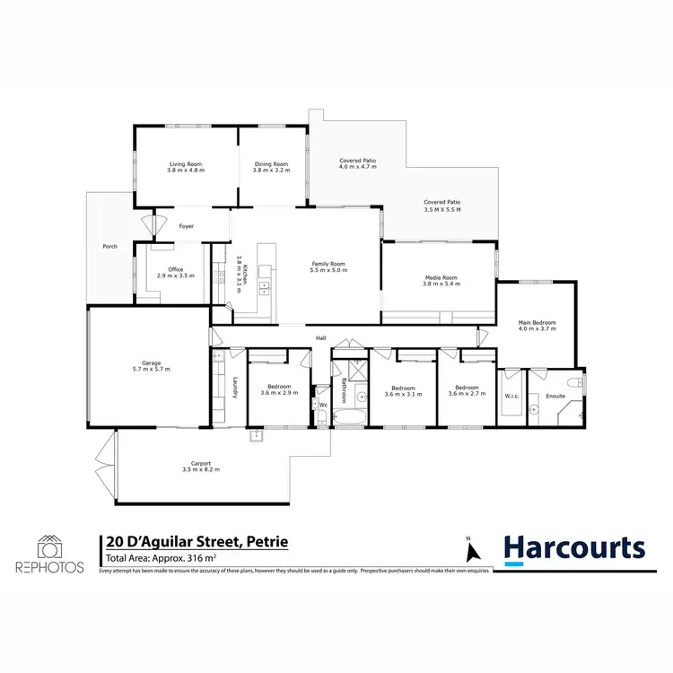Floorplan of Homely house listing, 20 D'Aguilar Street, Petrie QLD 4502