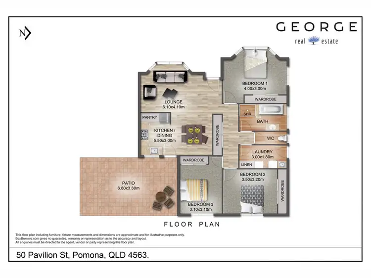 Floorplan of Homely house listing, 50 Pavilion Street, Pomona QLD 4568