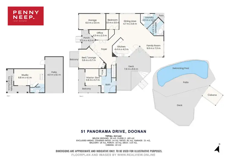 Floorplan of Homely house listing, 51-63 Panorama Drive, Doonan QLD 4562