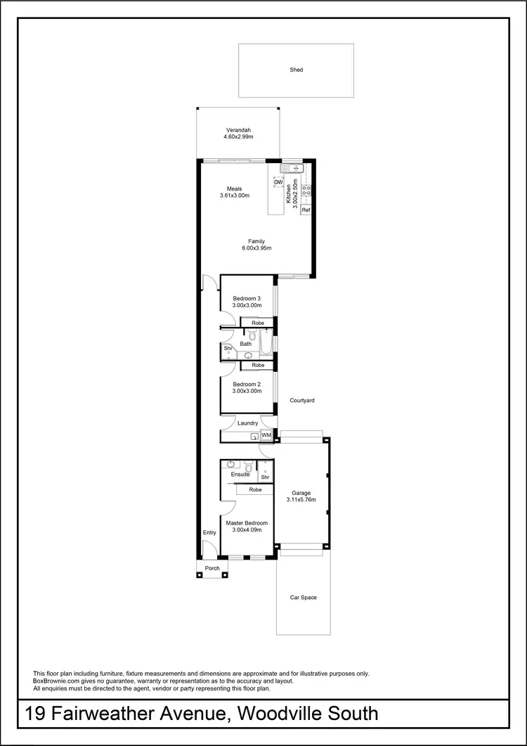 Floorplan of Homely house listing, 19 Fairweather Avenue, Woodville South SA 5011