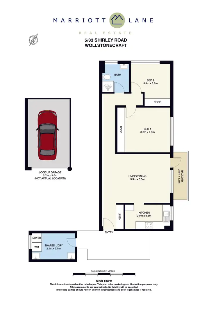 Floorplan of Homely unit listing, 5/33 Shirley Road, Wollstonecraft NSW 2065