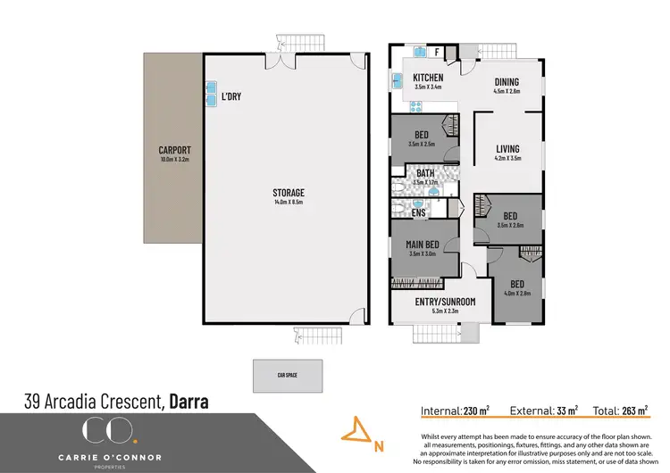 Floorplan of Homely house listing, 39 Arcadia Crescent, Darra QLD 4076
