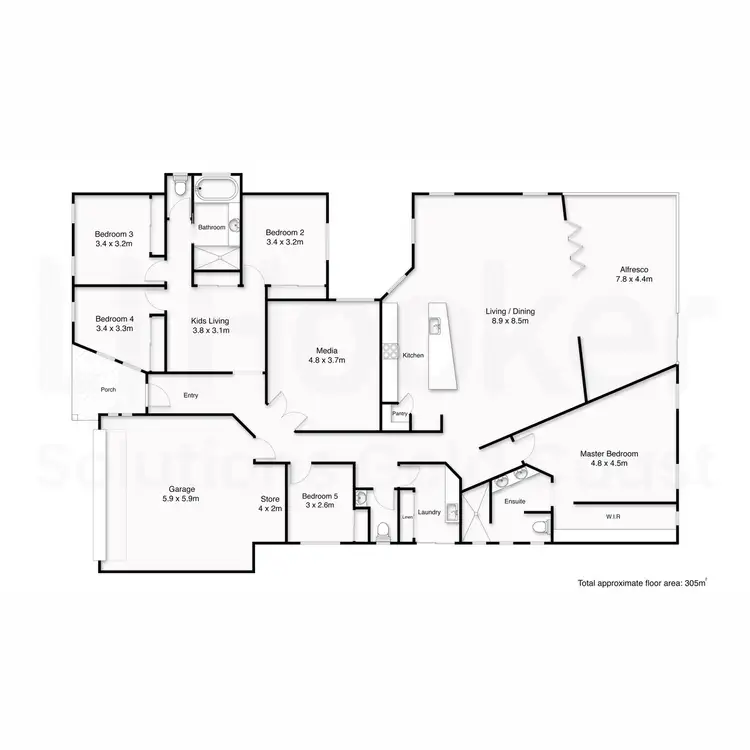 Floorplan of Homely house listing, 18 Dalray Drive, Raceview QLD 4305
