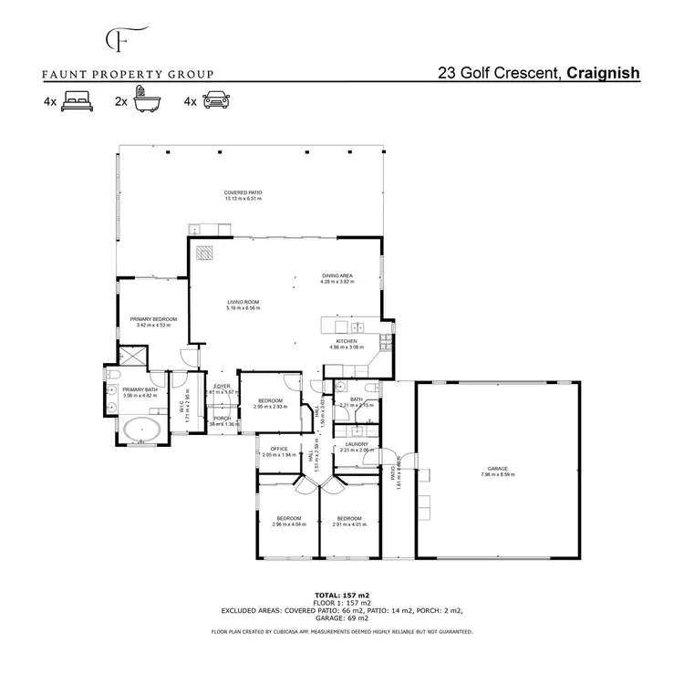 Floorplan of Homely house listing, 23 Golf Crescent, Craignish QLD 4655