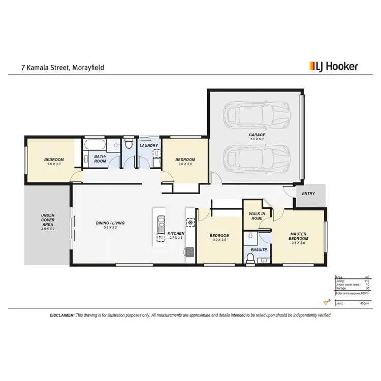 Floorplan of Homely house listing, 7 Kamala Street, Morayfield QLD 4506
