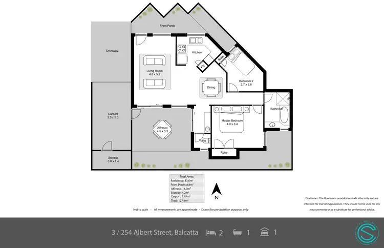 Floorplan of Homely unit listing, 3/254 Albert Street, Balcatta WA 6021