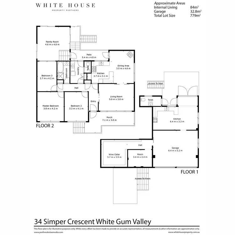 Floorplan of Homely house listing, 34 Simper Crescent, White Gum Valley WA 6162