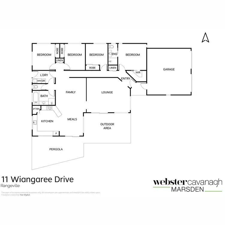 Floorplan of Homely house listing, 11 Wiangaree Drive, Rangeville QLD 4350