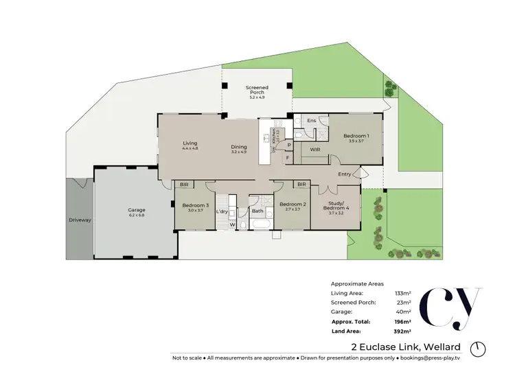 Floorplan of Homely house listing, 2 Euclase Link, Wellard WA 6170