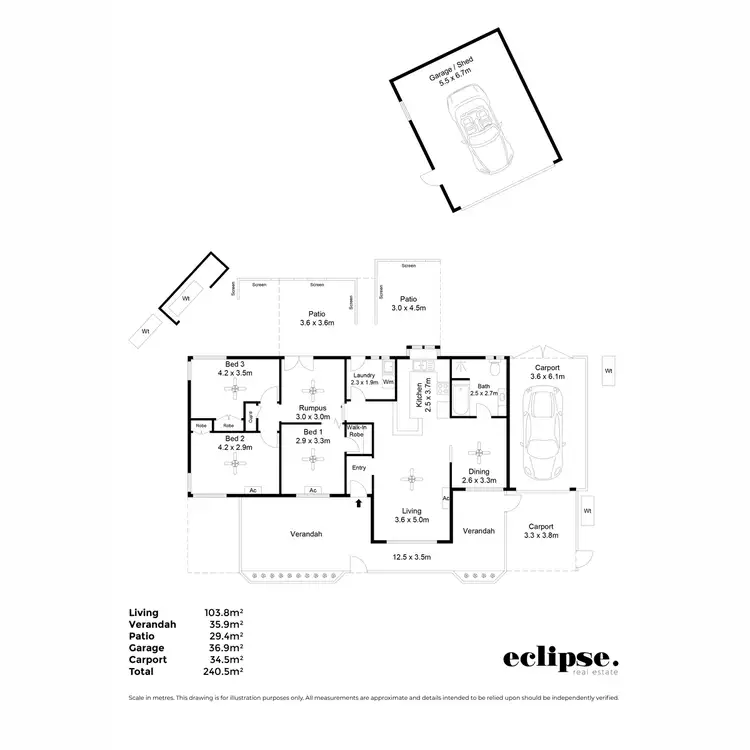 Floorplan of Homely house listing, 4 Down Crescent, Salisbury Downs SA 5108