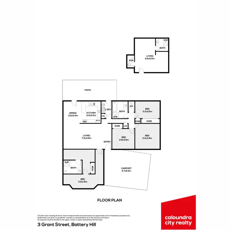 Floorplan of Homely house listing, 3 Grant Street, Battery Hill QLD 4551