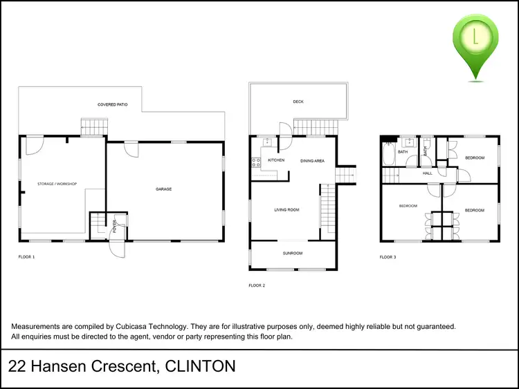 Floorplan of Homely house listing, 22 Hansen Crescent, Clinton QLD 4680