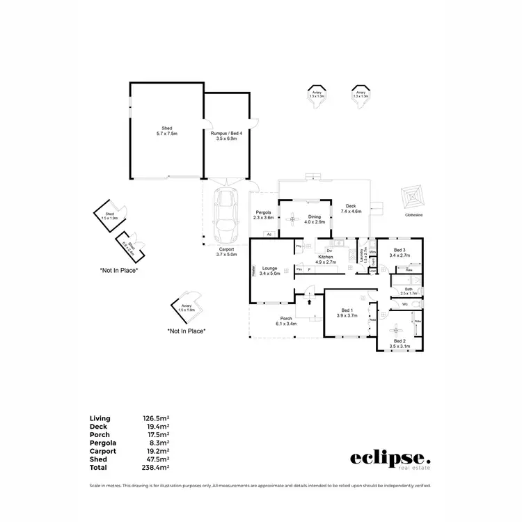 Floorplan of Homely house listing, 15 Marsha Drive, Banksia Park SA 5091