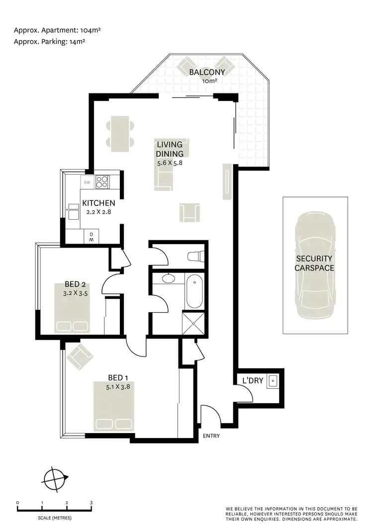 Floorplan of Homely apartment listing, 36/5-15 Farrell Avenue, Darlinghurst NSW 2010