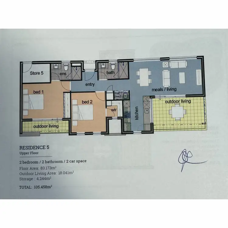 Floorplan of Homely unit listing, 5/341 Banrock Drive, Ellenbrook WA 6069